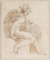 N+ 009
<br/>
Mannelijk naakt op sokkel
<br/>
<em>Anoniem It (16de eeuw)</em>